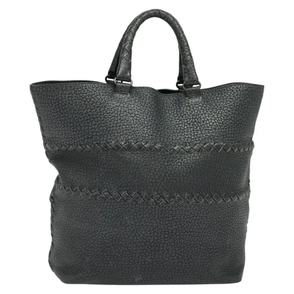 Bottega Veneta Intrecciato Tote Bag Gray